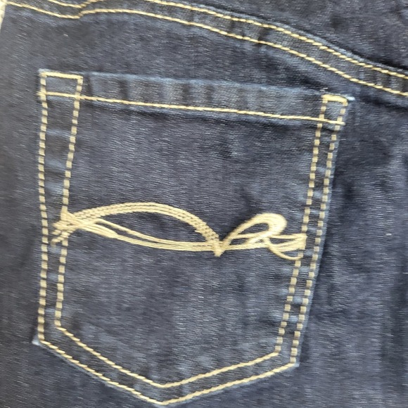 MAX&Co. Denim Skirt Womens Small Blue Mini Embroidered‎ Back Pockets Casual Jean - Picture 5 of 8